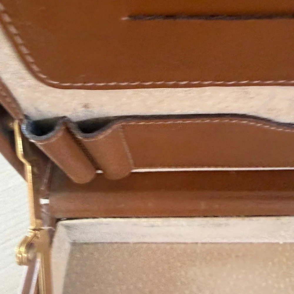 Ghurka Marley Hodgson No 81 Fairmont Leather Briefcase Attache Tan Vintage J 87
